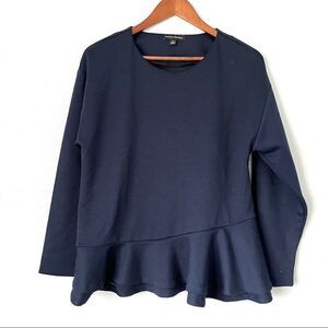 Banana Republic Long Sleeve Peplum Top Size M